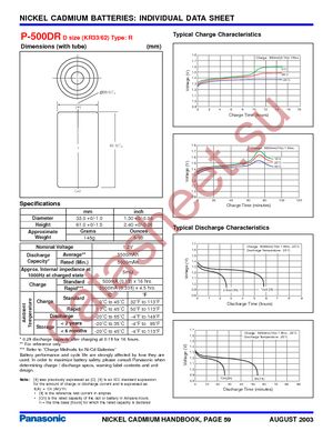 P-500DR F8 datasheet  